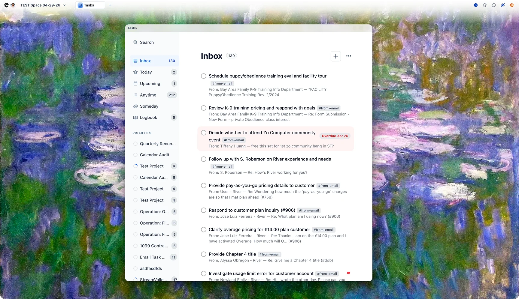 Tasks
