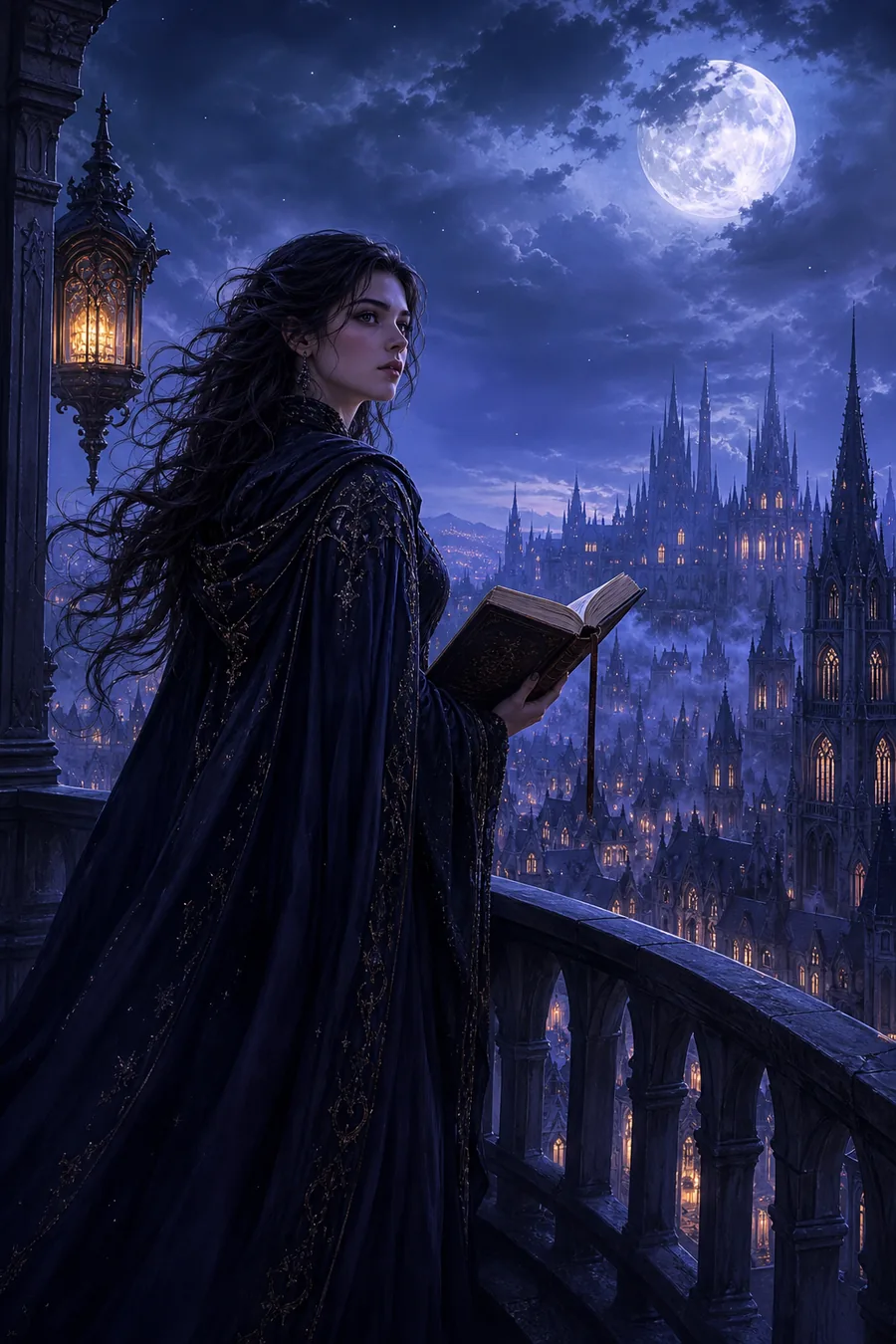 Fantasy fiction character illustration