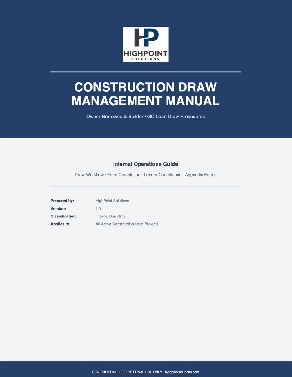 Construction Loan Draw Schedule preview